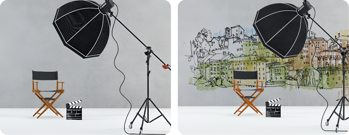 Industrial Photography Studio Wall